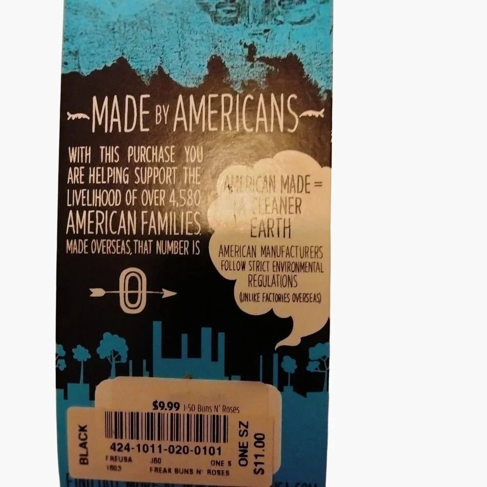 Freaker Bottle Sleeve Buns N Roses Burgers USA Black Red